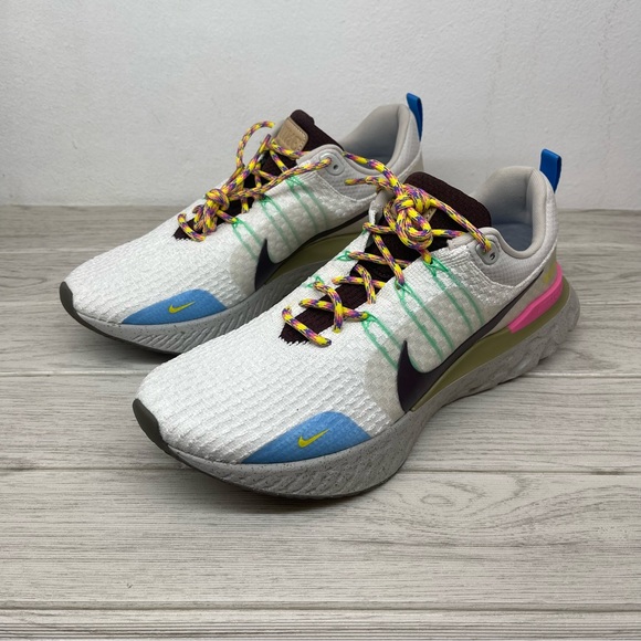 Nike React Infinity Run Flyknit 3 Men's Size 12 White Running Shoes FJ7068-120 - Picture 3 of 9